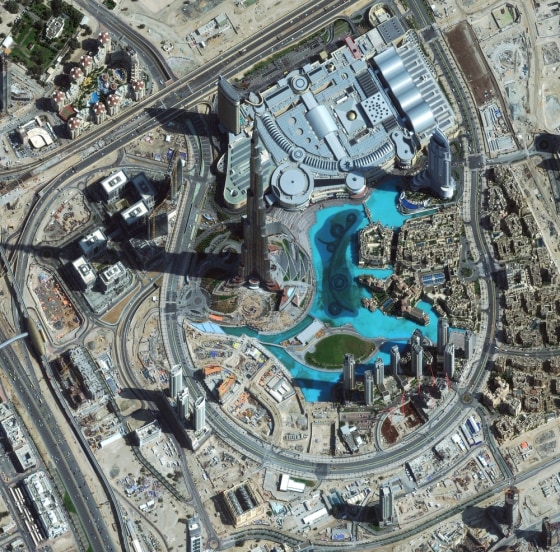 Image: Satellite Image Captures Burj Khalifa, World's Tallest Man-Made Structure
